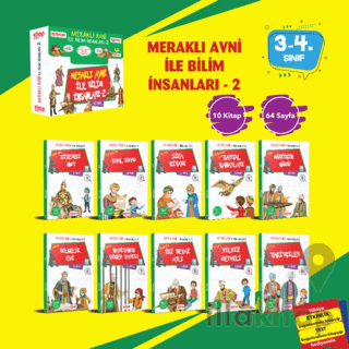 Meraklı Avni ile Bilim İnsanları Serisi - 2 (10 Kitap - Etkinlik Testi