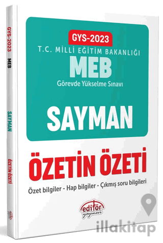 Milli Eğitim Bakanlığı Sayman GYS Özetin Özeti