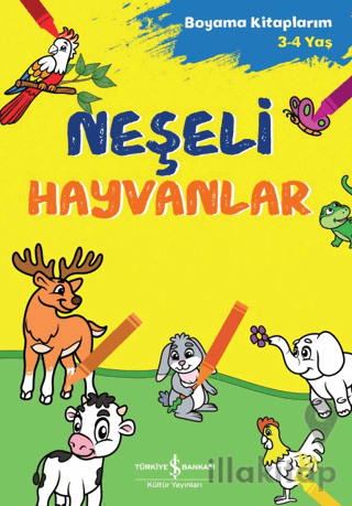 Neşeli Hayvanlar - Boyama Kitaplarım 3-4 Yaş