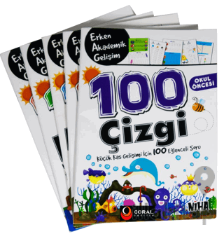 Niha Çocuk Okul Öncesi Erken Akademik Gelişim 100 Etkinlik (5 Kitap Se