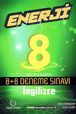 Palme 8. Sınıf Enerji Fen Bilimleri 8+8 Deneme Sınavı