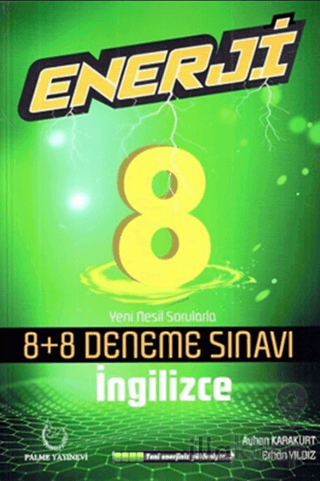 Palme 8. Sınıf İngilizce Enerji 8+8 Deneme Sınavı