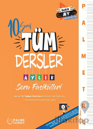 Palmetre 10. Sınıf  Tüm Dersler Aylık Çalışma Fasikülleri