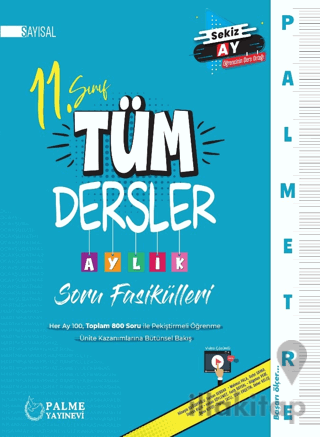 Palmetre 11. Sınıf Sayısal Tüm Dersler Aylık Çalışma Fasikülleri