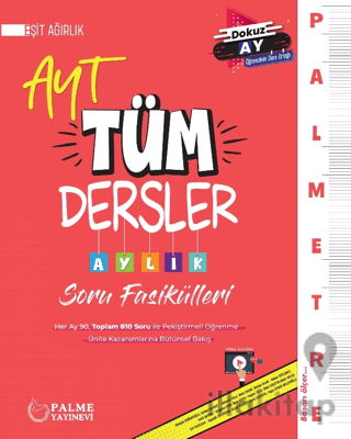 Palmetre AYT Eşit Ağırlık Tüm Dersler Aylık Çalışma Fasikülleri