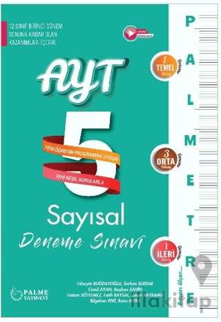 Palmetre AYT Sayısal 5 Deneme Sınavı