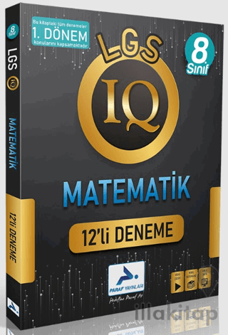 Paraf 8. Sınıfı LGS IQ 1. Dönem Matematik 12'li Deneme