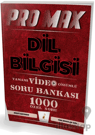 Promax Dil Bilgisi Tamamı Video Çözümlü Soru Bankası