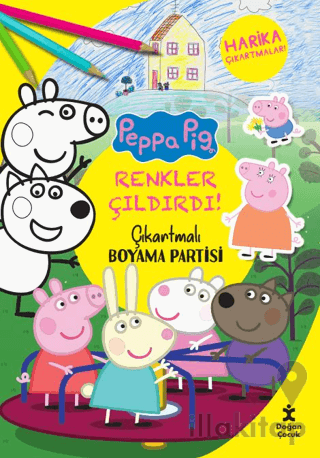 Renkler Çıldırdı - Peppa Pig Çıkartmalı Boyama Partisi