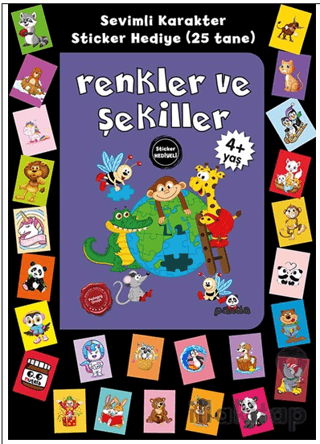 Stickerlı 4+ Yaş Renkler ve Şekiller