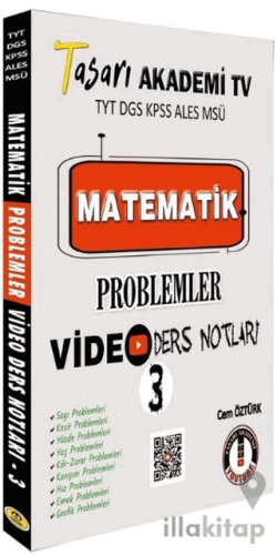 Tasarı Eğitim Yayınları Matematik Problemler Video Ders Notları 3