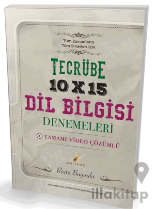 Tecrübe 10x15 Video Çözümlü Dil Bilgisi Denemeleri