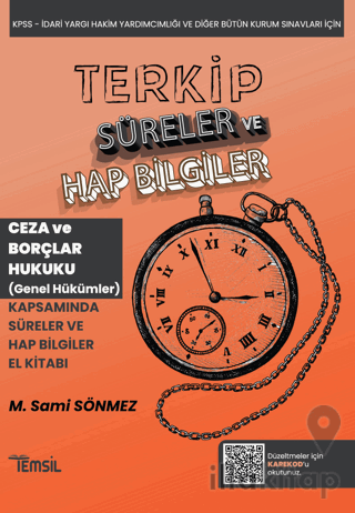 Terkip Ceza Hukuku ve Borçlar Hukuku Genel Hükümler Süreler ve Hap Bil