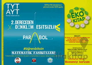 TYT-AYT Matematik Fasikülleri- İkinci Dereceden Denklemler-Parabol-Eşi