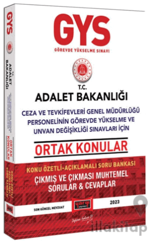 Yargı Yayınları 2023 Adalet Bakanlığı Ceza ve Tevkifevleri Genel Müdür