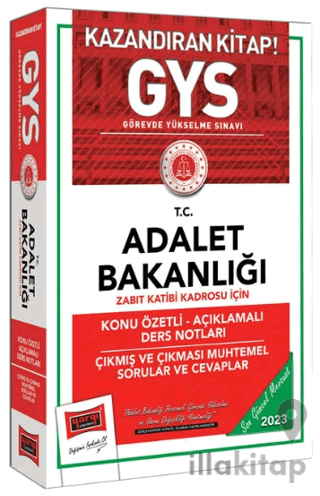 Yargı Yayınları 2023 Adalet Bakanlığı Zabıt Katibi Kadrosu İçin Konu Ö