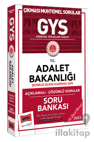 Yargı Yayınları 2023 GYS Adalet Bakanlığı GYS Şef (Bilgi İşlem) Kadros