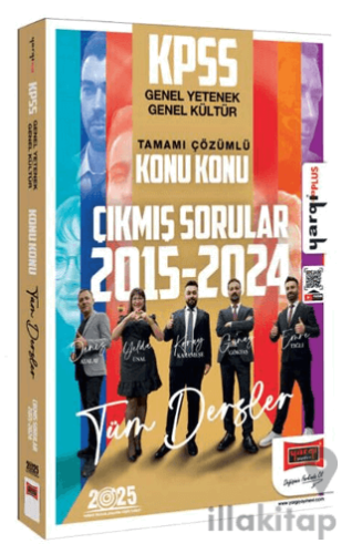 Yargı Yayınları 2025 KPSS GK-GY 2015-2024 Tamamı Çözümlü Konu Konu Çık