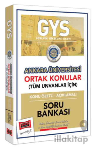 Yargı Yayınları GYS Ankara Üniversitesi Ortak Konular Konu Özetli - Aç