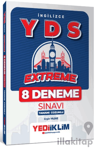 YDS İngilizce Extreme Tamamı Çözümlü 8 Deneme Sınavı