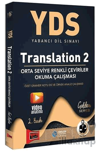 YDS Translation 2 Orta Seviye Renkli Çeviriler Okuma Çalışması