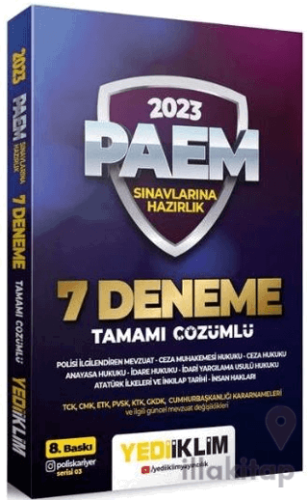 Yediiklim 2023 PAEM ve Misyon Koruma 7 Deneme Çözümlü