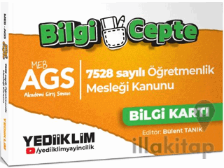 Yediiklim Yayınları MEB AGS Bilgi Cepte 7528 Sayılı Öğretmenlik Meslek