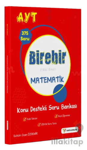 YKS AYT Birebir Etkisi Kesin Matematik Konu Destekli Soru Bankası