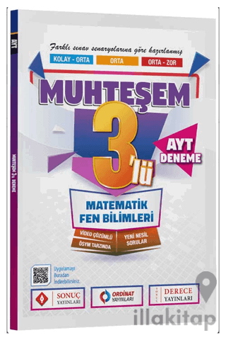 YKS AYT Matematik Fen Bilimleri Muhteşem 3 Deneme