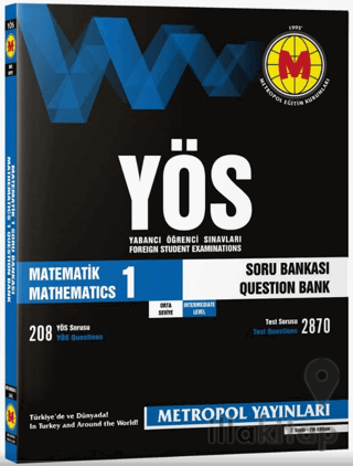 YÖS Matematik - 1 Soru Bankası (Orta Seviye)